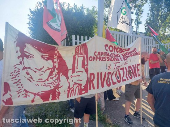 Viterbo - "Free Palestine" al Poggino