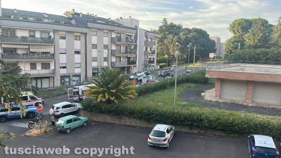 Viterbo - Scontro in via Santa Maria in Gradi
