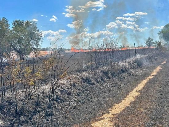 Civita Castellana - Incendio in località Terrano 