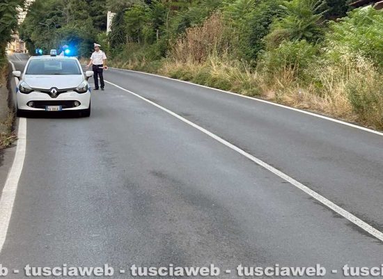 Sversamento di olio sulla Cassia, traffico deviato tra Proceno e Acquapendente