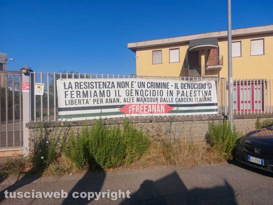 Viterbo - "Free Palestine" al Poggino