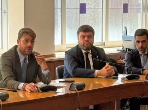 Luca di Stefano, Alessandro Romoli, Salvatore Genova in commissione Lavori pubblici