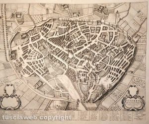 Antica stampa di Viterbo realizzata da Pierre Mortier a Paperonly