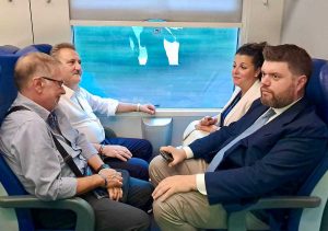 Enrico Panunzi sul treno regionale veloce
