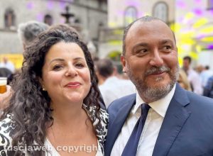 Chiara Frontini e il marito Fabio Cavini