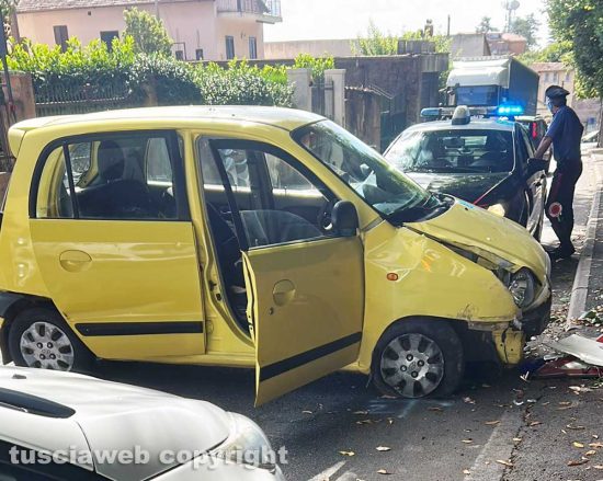 Ronciglione - Incidente su viale della Resistenza