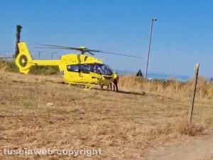 Santa Marinella - Eliambulanza in azione