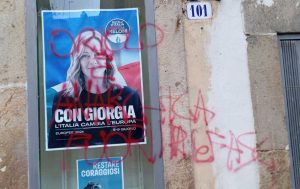 Oriolo Romano - Vandalizzata la sede FdI
