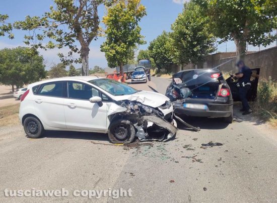 Viterbo - Incidente in strada Terme