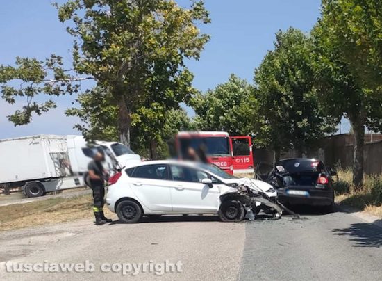 Viterbo - Incidente in strada Terme