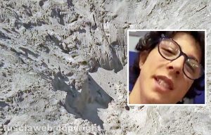 Montalto di Castro - La buca della tragedia - Nel riquadro Riccardo Boni