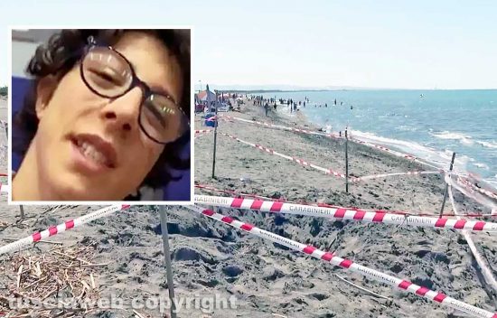 Montalto di Castro - La buca della tragedia - Nel riquadro Riccardo Boni
