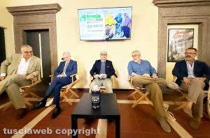 Guglielmo Ascenzi, Fondazione Carivit - Marco Santoni per banca Lazio Nord - Mauro Morucci direttore Tuscia film fest- Alfonso Antoniozzi vice sindaco Viterbo - Andrea De Simone direttore Confartigianato Viterbo
