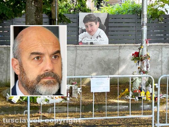 Il luogo della morte del piccolo Leonardo Cristiani - Nel riquadro l'assessore Stefano Floris
