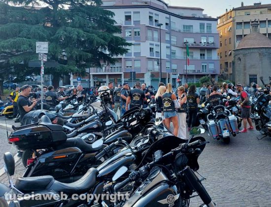 Il rombo delle Harley-Davidson per le vie di Viterbo