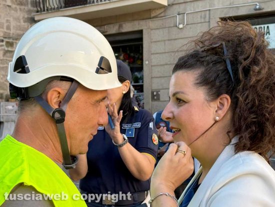 Macchina di Santa Rosa - Dies Natalis a San Sisto - Mirko Fiorillo con la sindaca Chiara Frontini