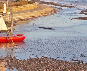 Civitavecchia - la nuova spiaggia quasi del tutto erosa