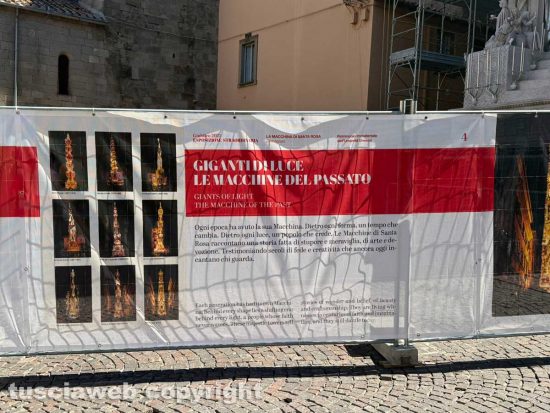 Macchina di Santa Rosa - I pannelli che illustrano la tradizione