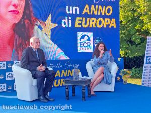 FdI - Tommaso Foti, ministro per gli Affari europei, e Antonella Sberna, vicepresidente del parlamento europeo