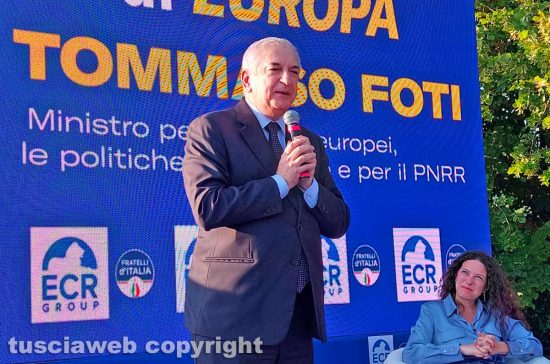 FdI - Tommaso Foti, ministro per gli Affari europei, e Antonella Sberna, vicepresidente del parlamento europeo