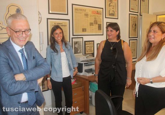 Il nuovo prefetto di Viterbo, Sergio Pomponio, in visita alla sede di Tusciaweb