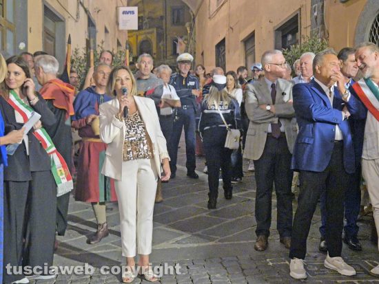 Montefiascone - L'inaugurazione della 65esima Fiera del Vino - L'intervento dell'assessora Carla Mancini