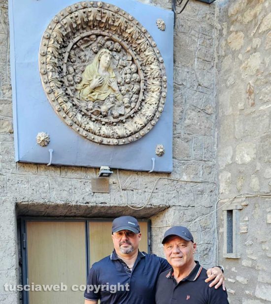 Viterbo - La Madonna assunta in cielo di Pietro Vanni dopo il restauro