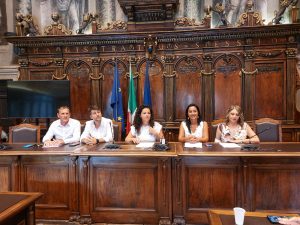 Francesco Buzzi, Mattia Marcucci, Francesco Schirripa, Chiara Frontini, Katia Scardozzi e Alessandra Purchiaroni