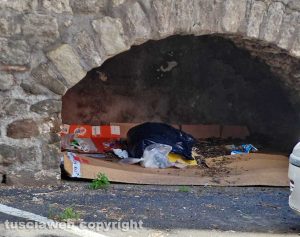 Viterbo - Rifiuti ed erbacce a via Torino