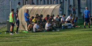Sport - Calcio - La panchina della Flaminia durante il test contro l'Ostia