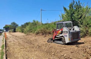Santa Marinella - i lavori della ciclopedonale di via delle Colonie