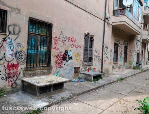 Viterbo - I giardinetti pubblici del quartiere Pilastro