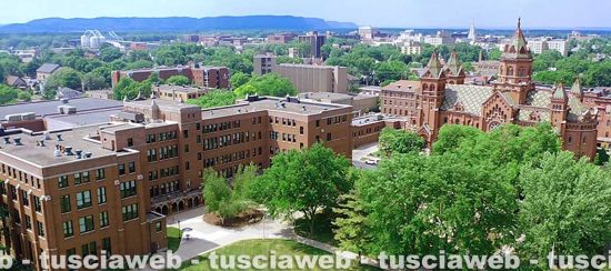 La Cross - Il campus della Viterbo University visto dall'alto
