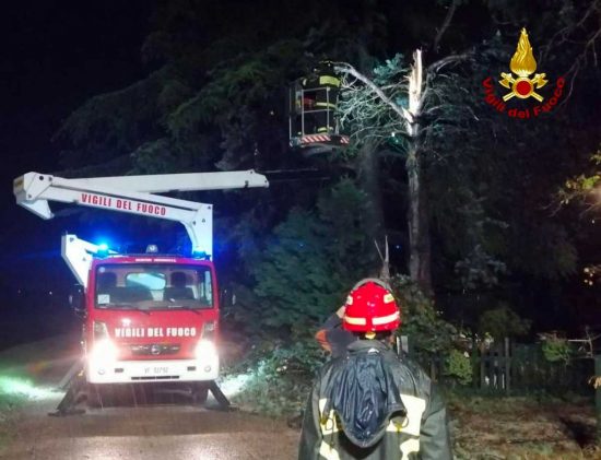 Violento nubifragio nel Ravennate