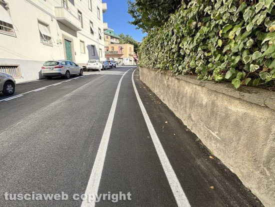 Viterbo - Via Brenta - Le strisce pedonabili