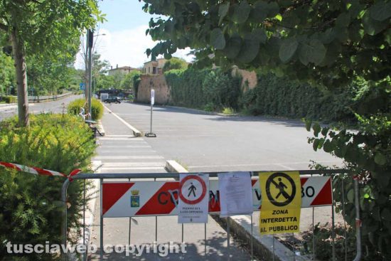 Viterbo - Chiuso il parcheggio in via Genova