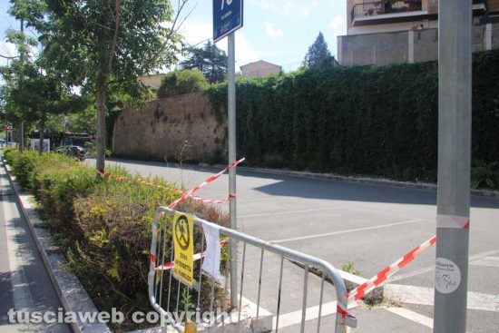 Viterbo - Chiuso il parcheggio in via Genova