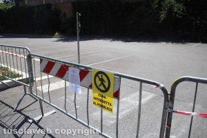 Viterbo - Chiuso il parcheggio in via Genova