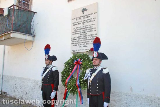 Commemorati a Ponte di Cetti i carabinieri Pietro Cuzzoli e Ippolito Cortellessa uccisi dai terroristi di Prima Linea