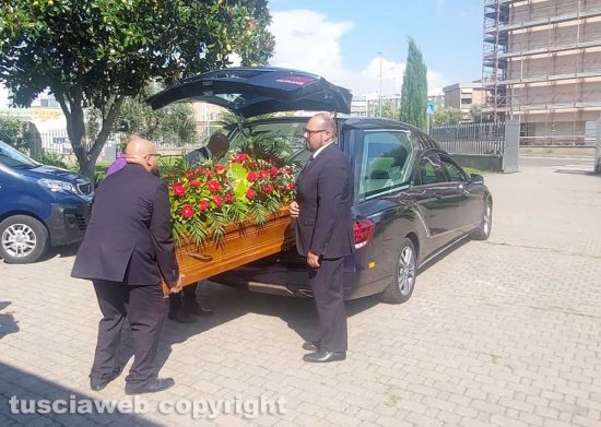 Viterbo - Il funerale di Sergio Pollastrelli