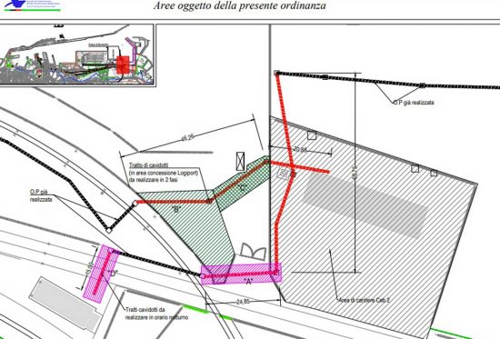 Civitavecchia - Le aree oggetto del cantiere