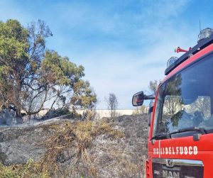 Civitavecchia - Vasto incendio in via Angelo Molinari
