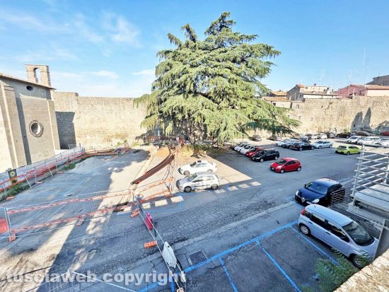 Viterbo - I lavori nell'area delle Fortezze