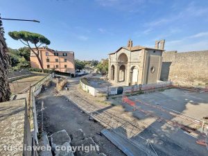 Viterbo - I lavori nell'area delle Fortezze