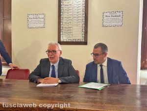 Civita Castellana - Il prefetto di Viterbo Sergio Pomponio e il sindaco Luca Giampieri