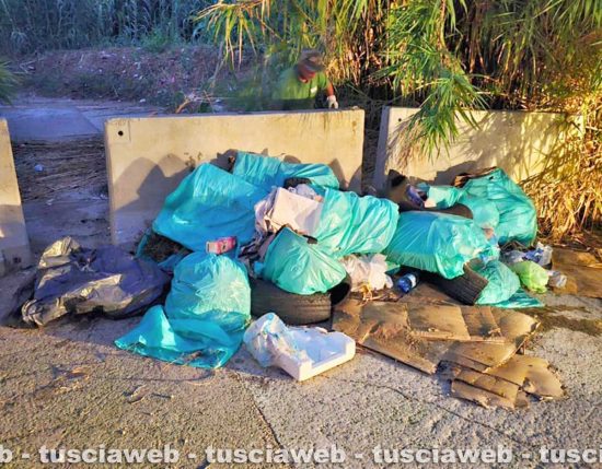 Rifiuti abbandonati a Civitavecchia