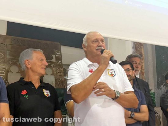 Santa Rosa - Viterbo - La prova generale dei facchini alla ex chiesa della Pace - Lorenzo Celestini e Massimo Mecarini