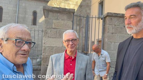 Macchina di Santa Rosa - Il prefetto Sergio Pomponio sotto Dies Natalis con Raffaele Ascenzi