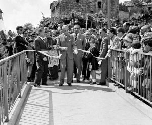Bagnoregio - L'inaugurazione del ponte di Civita