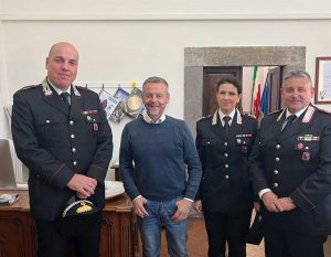 Tuscania - L'amministrazione incontra il nuovo comandante della compagnia dei carabinieri Boris Marando